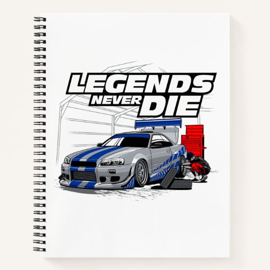 SKYLINE LEGENDS DIE NIE! NOTIZBLOCK (Vorderseite)