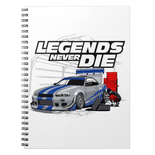 SKYLINE LEGENDS DIE NIE! NOTIZBLOCK (Vorderseite)