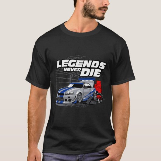 SKYLINE LEGENDS DIE NIE! T-Shirt (Vorderseite)