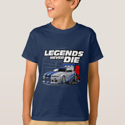 SKYLINE LEGENDS DIE NIE! T-Shirt (Vorderseite)