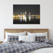 Skyline-Leinwand Louisville Leinwanddruck (Insitu (Schlafzimmer))