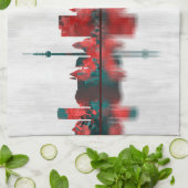 Skyline Leipzig Geschirrtuch (Gefaltet)