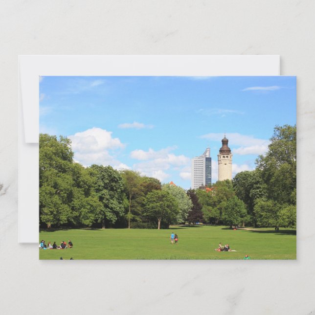 Skyline Leipzig Rathaus Hochhaus (Vorderseite)