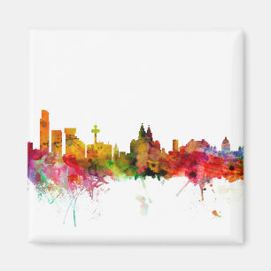 Skyline Liverpools England Magnet