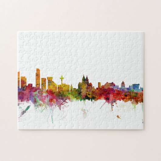 Skyline Liverpools England Puzzle (Horizontal)