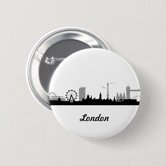 Skyline London Button (Vorne & Hinten)