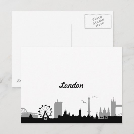 Skyline London Postkarte (Vorne/Hinten)