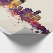 Skyline Los Angeless Kalifornien Geschenkpapier (Ecke)