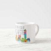 SKYLINE MANCHESTERS ENGLAND ESPRESSOTASSE (Vorderseite Rechts)