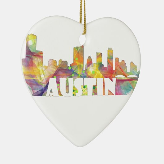 SKYLINE MCLR2 AUSTINS TEXAS KERAMIK ORNAMENT (Rechts)