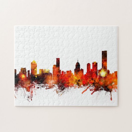 Skyline Melbournes Australien Puzzle (Horizontal)