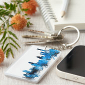 Skyline Melbournes Australien Schlüsselanhänger (Vorderseite rechts)