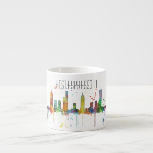 SKYLINE MELBOURNES, VICTORIA AUSTRALIEN ESPRESSOTASSE (Vorderseite)
