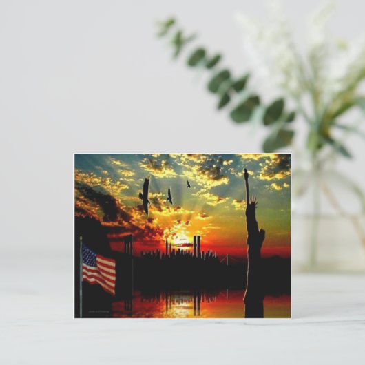 SKYLINE MEMORIAL POSTKARTE (Stehend Vorderseite)