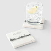 SKYLINE MEMPHIS, TENNESSEE STEINUNTERSETZER (Seitenansicht)