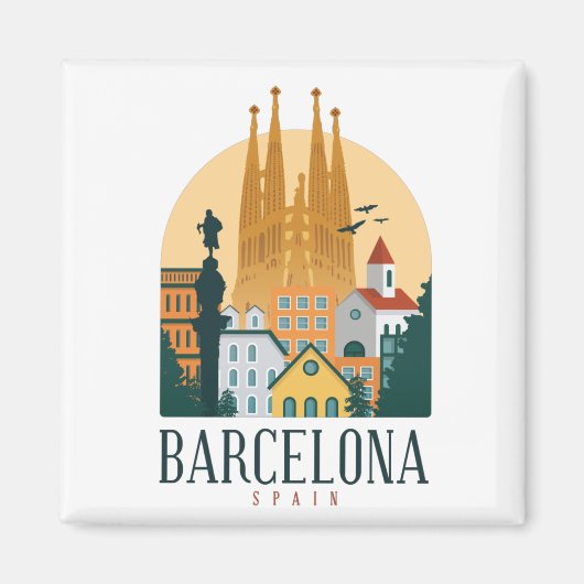 Skyline Metal Magnet (Vorne)