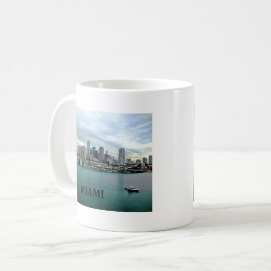 Skyline Miamis Florida Kaffeetasse (Vorderseite Links)