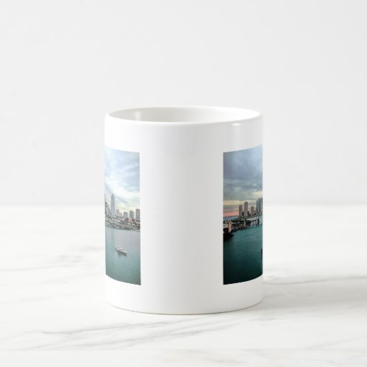 Skyline Miamis Florida Kaffeetasse (Mittel)