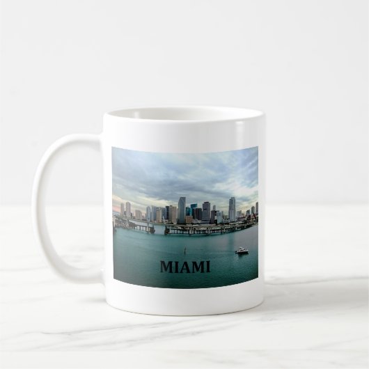 Skyline Miamis Florida Kaffeetasse (Links)