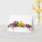 Skyline Minneapolis Minnesota Karte (Gelbe Blume)