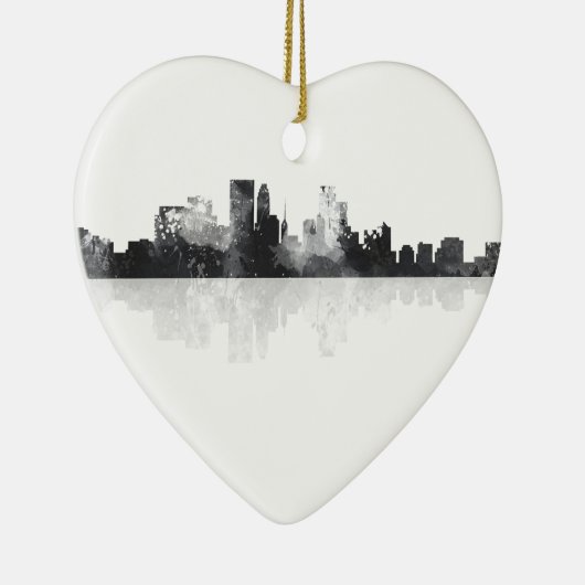 SKYLINE MINNEAPOLIS, MINNESOTA KERAMIK ORNAMENT (Rechts)