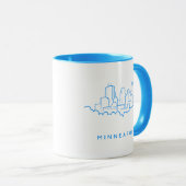 Skyline Minneapolis, Minnesota Tasse (VorderseiteRechts)