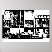 Skyline mit WRX Impreza Sti Poster (Vorne)