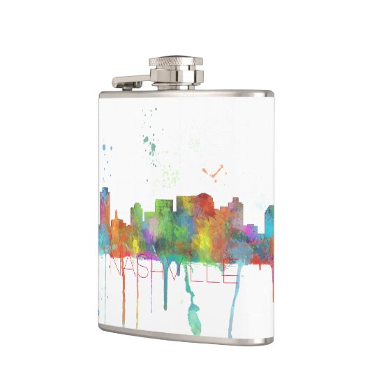 SKYLINE NASHVILLES, TENNESSEE - Getränk-Flasche Flachmann (Links)
