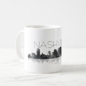 SKYLINE NASHVILLES, TENNESSEE KAFFEETASSE (Vorderseite Links)