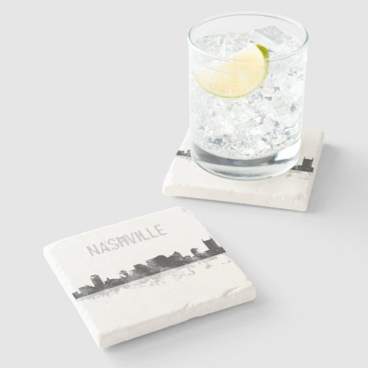 SKYLINE NASHVILLES, TENNESSEE STEINUNTERSETZER (Seitenansicht)