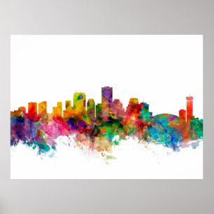 Skyline New Orleans Louisiana Poster