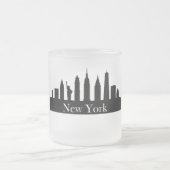 Skyline New York Mattglastasse (Mittel)