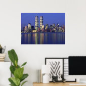 Skyline NYC mit World Trade Center Poster (Heimbüro)