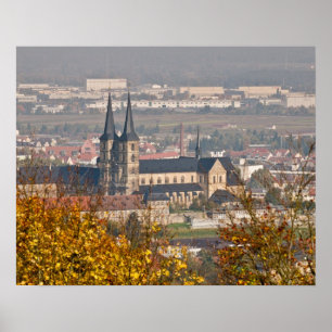 Skyline of Bamberg, Germany Poster
