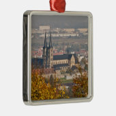 Skyline of Bamberg, Germany Silbernes Ornament (Rechts)