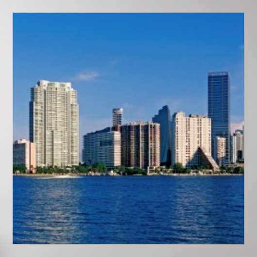 Skyline of Miami, Florida Poster (Vorne)