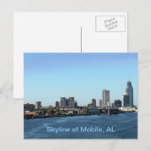 Skyline of Mobile, AL Postkarte (Vorne/Hinten)