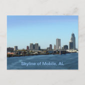 Skyline of Mobile, AL Postkarte (Vorderseite)