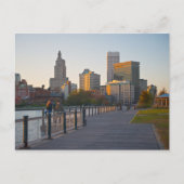 Skyline of Providence, Rhode Island Postkarte (Vorderseite)