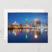 Skyline of Providence, RI Postkarte (Vorne/Hinten)