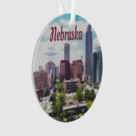 Skyline Omaha Ornament (Vorderseite)