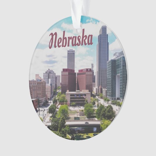 Skyline Omaha Ornament (Vorderseite)