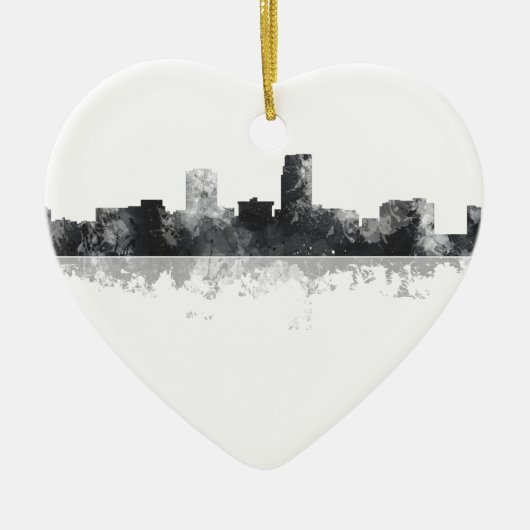 SKYLINE OMAHAS NEBRASKA KERAMIKORNAMENT (Vorne)