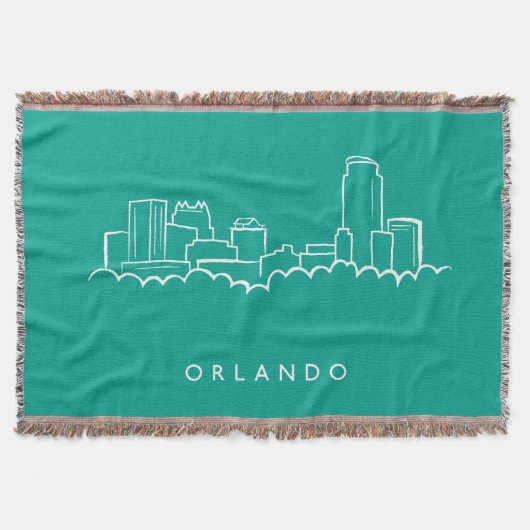 Skyline Orlandos Florida Decke (Vorderseite)