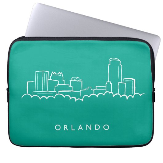 Skyline Orlandos Florida Laptopschutzhülle (Vorderseite)