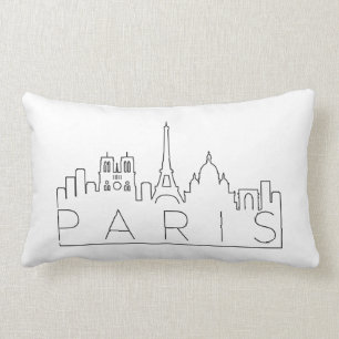 Skyline Paris, Frankreich Lendenkissen