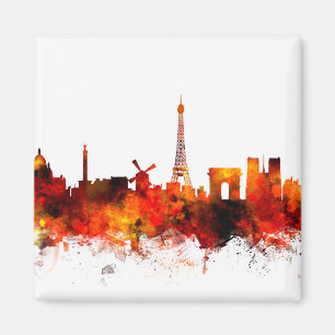 Skyline Paris Frankreich Magnet