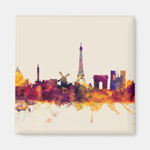 Skyline Paris Frankreich Magnet
