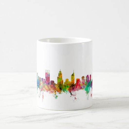 Skyline Perths Australien Kaffeetasse (Mittel)
