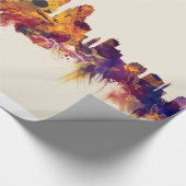 Skyline Philadelphias Pennsylvania Geschenkpapier (Ecke)